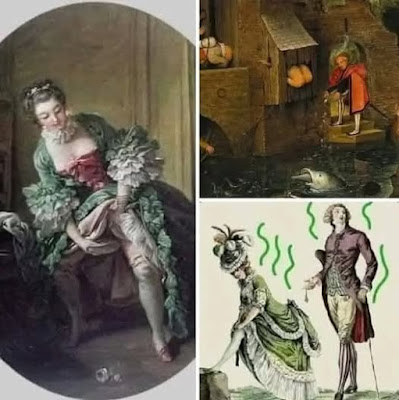 Entre 1600 e 1700, visitando o Palácio de Versalhes, em Paris, pode-se notar que, apesar da sua magnificência, o palácio não tinha casas de banho.