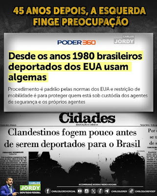 O surpreendente caso do voo de deportados dos EUA que despertou preocupação na esquerda, mesmo após 45 anos de uso do procedimento de algemas.