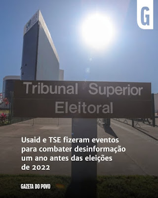 Em pelo menos dois eventos realizados em abril e em dezembro de 2021, no auge do planejamento das eleições presidenciais de 2022, o Tribunal Superior Eleitoral (TSE) participou de ações realizadas em parceria com a Agência dos Estados Unidos para o Desenvolvimento Internacional (Usaid)