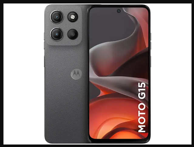 Smartphone Motorola Moto G15 256GB Grafite 4G, 12GB RAM Boost, Câmera Dupla 50MP com IA, Selfie 8MP, Tela FHD+ 6,7"